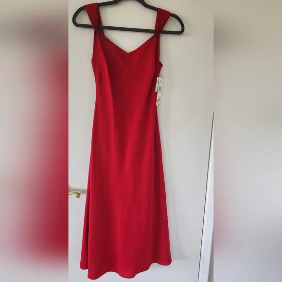 Evan Picone Dresses Evan Picone Womens Midi Dress Red Size